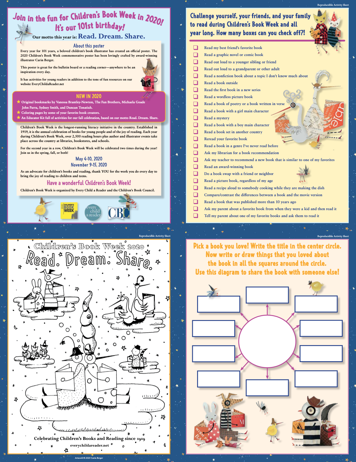 CBW 2020 Carin Berger poster activities