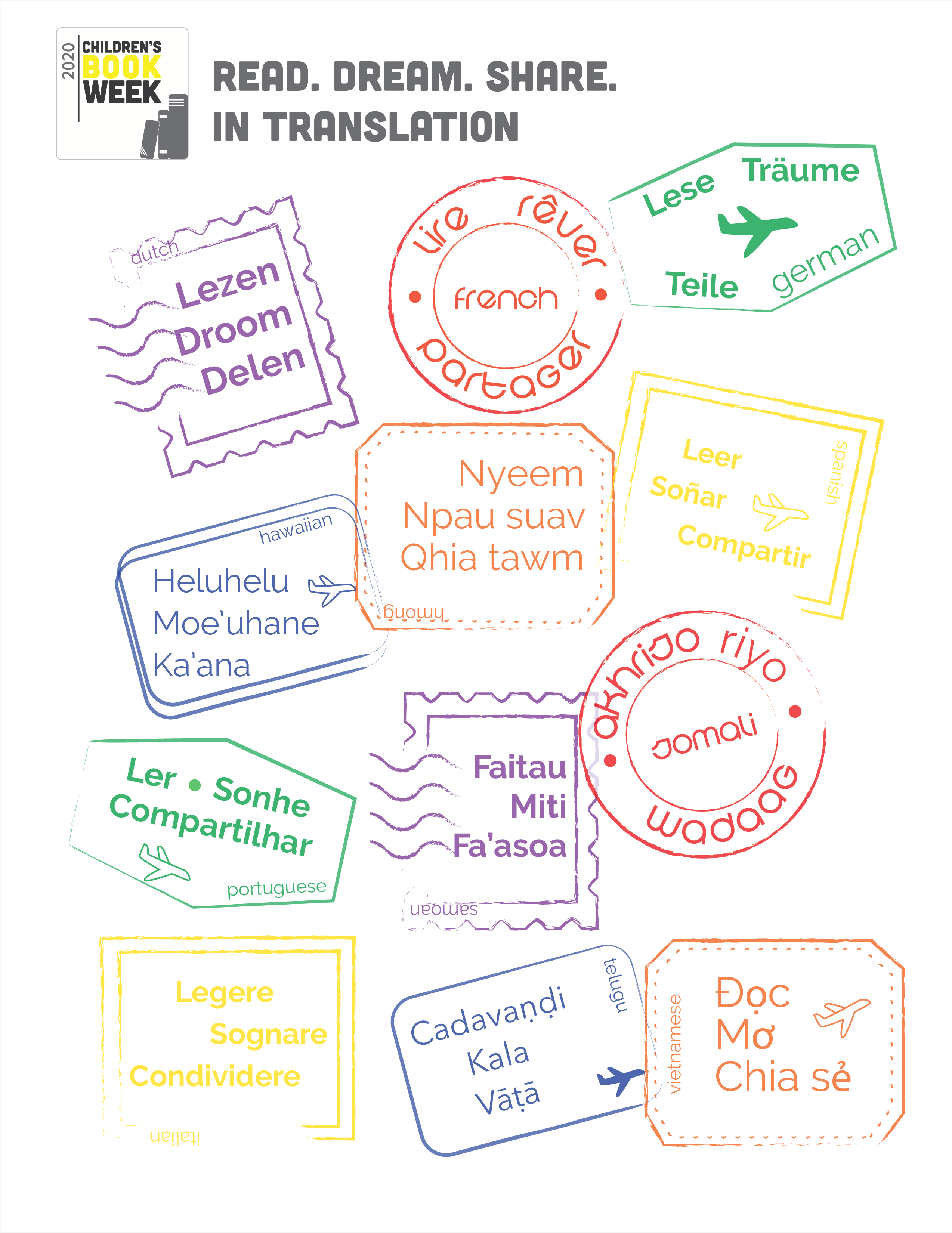 Language Stamps Page